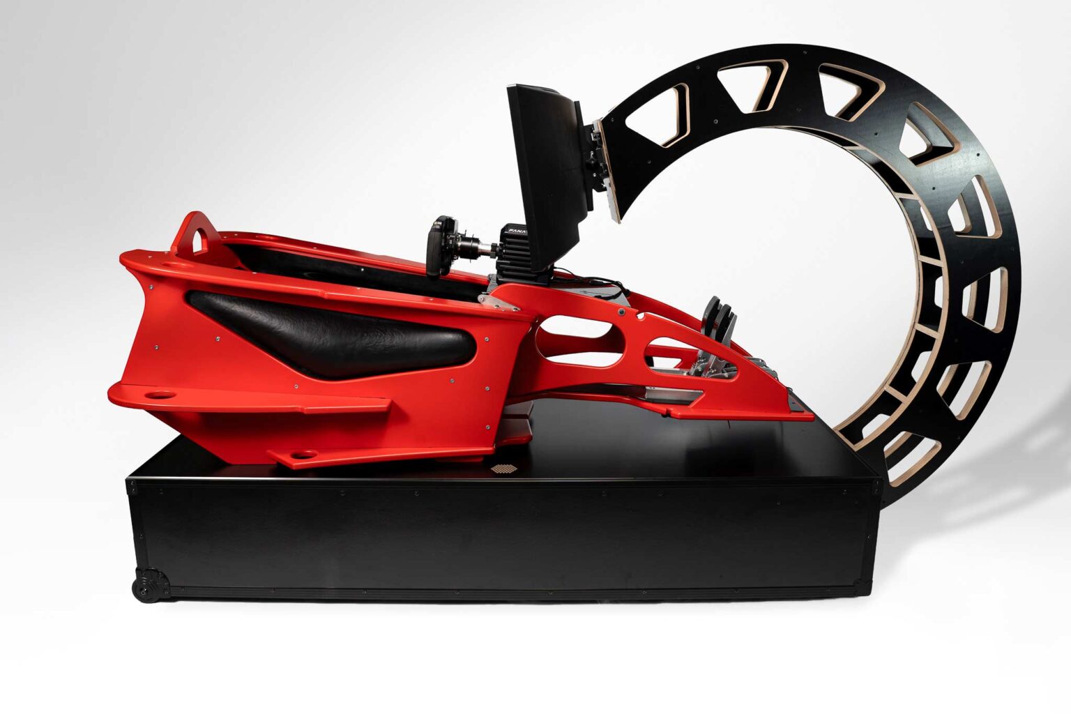 Cockpit simulator on new podium